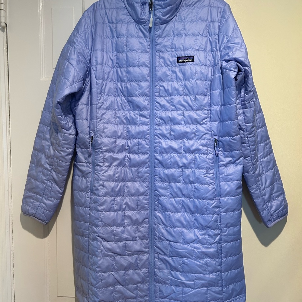 Patagonia Lilac blue nano puff parka XL